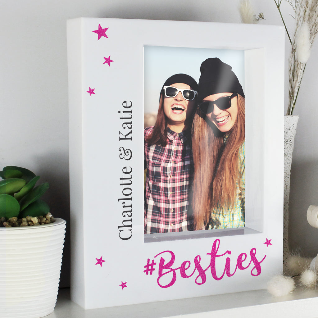Personalised Besties 5x7 Box Photo Frame - Buy Photo Frames, Albums and Guestbooks at GiftMasters.co.uk
