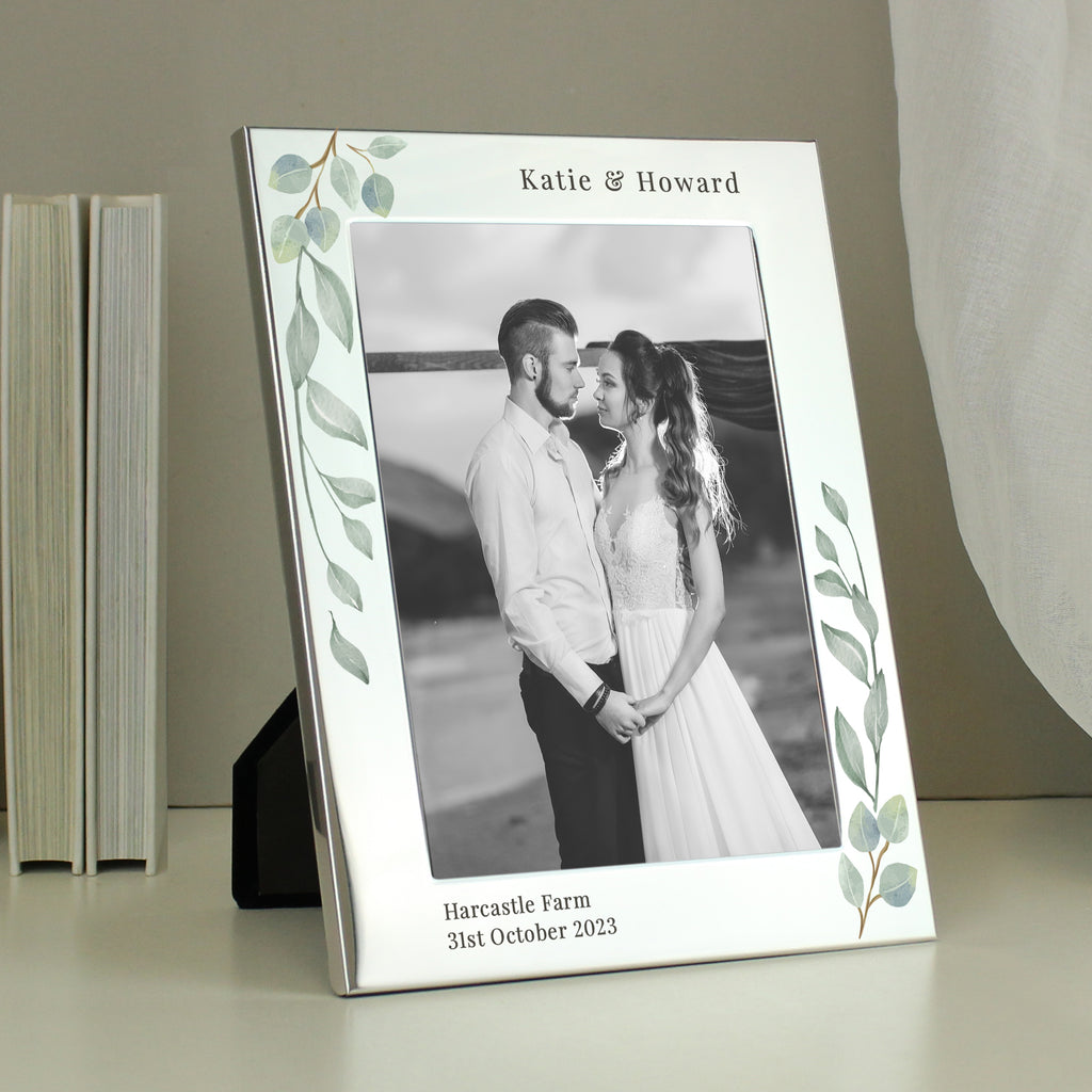 Personalised Botanical 5x7 Photo Frame - Buy Photo Frames, Albums and Guestbooks at GiftMasters.co.uk