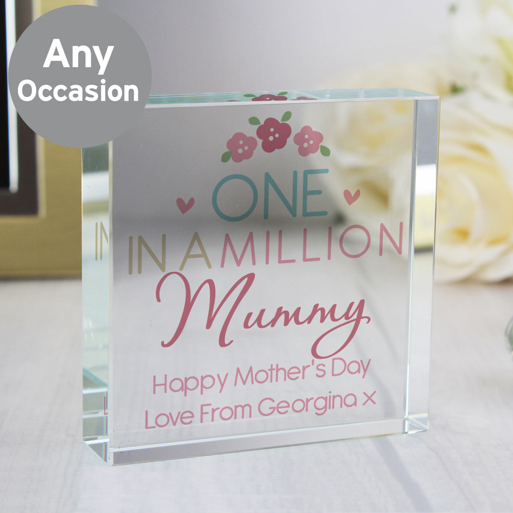 Personalised One in a Million Crystal Token - Buy Ornaments at GiftMasters.co.uk