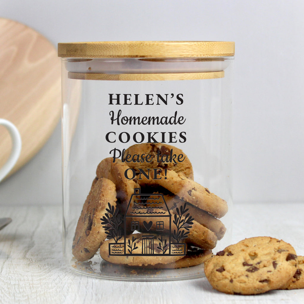 Personalised Home Glass Storage Jar - Buy Storage at GiftMasters.co.uk
