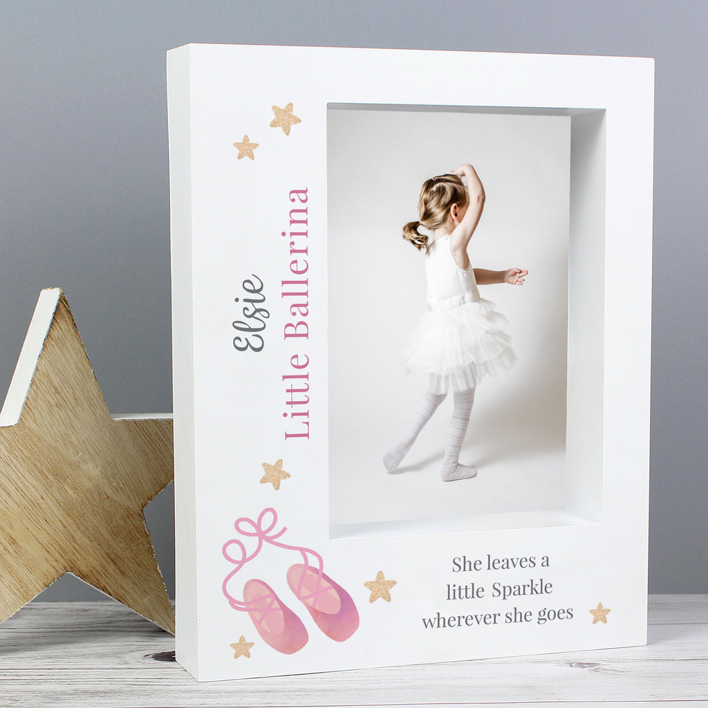 Personalised Swan Lake Ballet 5x7 Box Photo Frame - Buy Photo Frames, Albums and Guestbooks at GiftMasters.co.uk
