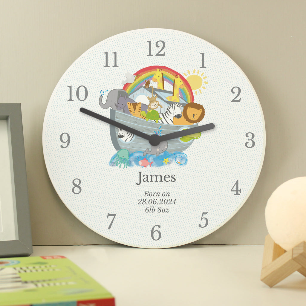 Personalised Noah's Ark Clock - Buy Clocks & Watches at GiftMasters.co.uk