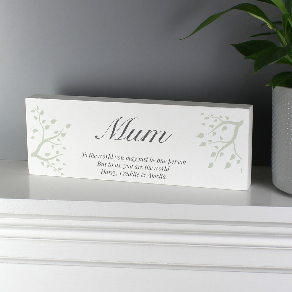 Personalised Branches Wooden Mantel Decoration - Buy Wooden at GiftMasters.co.uk