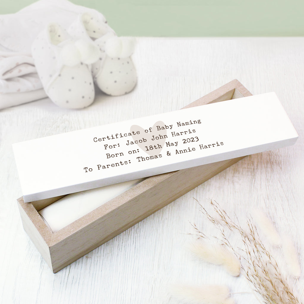 Personalised Free Text Wooden Certificate Holder - Buy Keepsakes at GiftMasters.co.uk