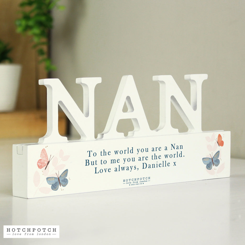 Personalised Hotchpotch Butterfly Nan Ornament - Buy Ornaments at GiftMasters.co.uk