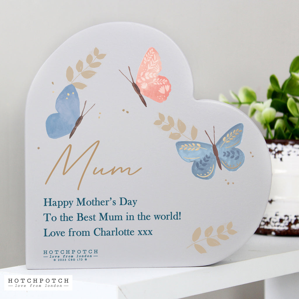 Personalised Hotchpotch Butterfly Heart Ornament - Buy Ornaments at GiftMasters.co.uk