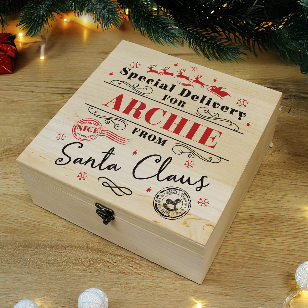 Personalised Special Delivery Christmas Eve Box - Buy Storage at GiftMasters.co.uk
