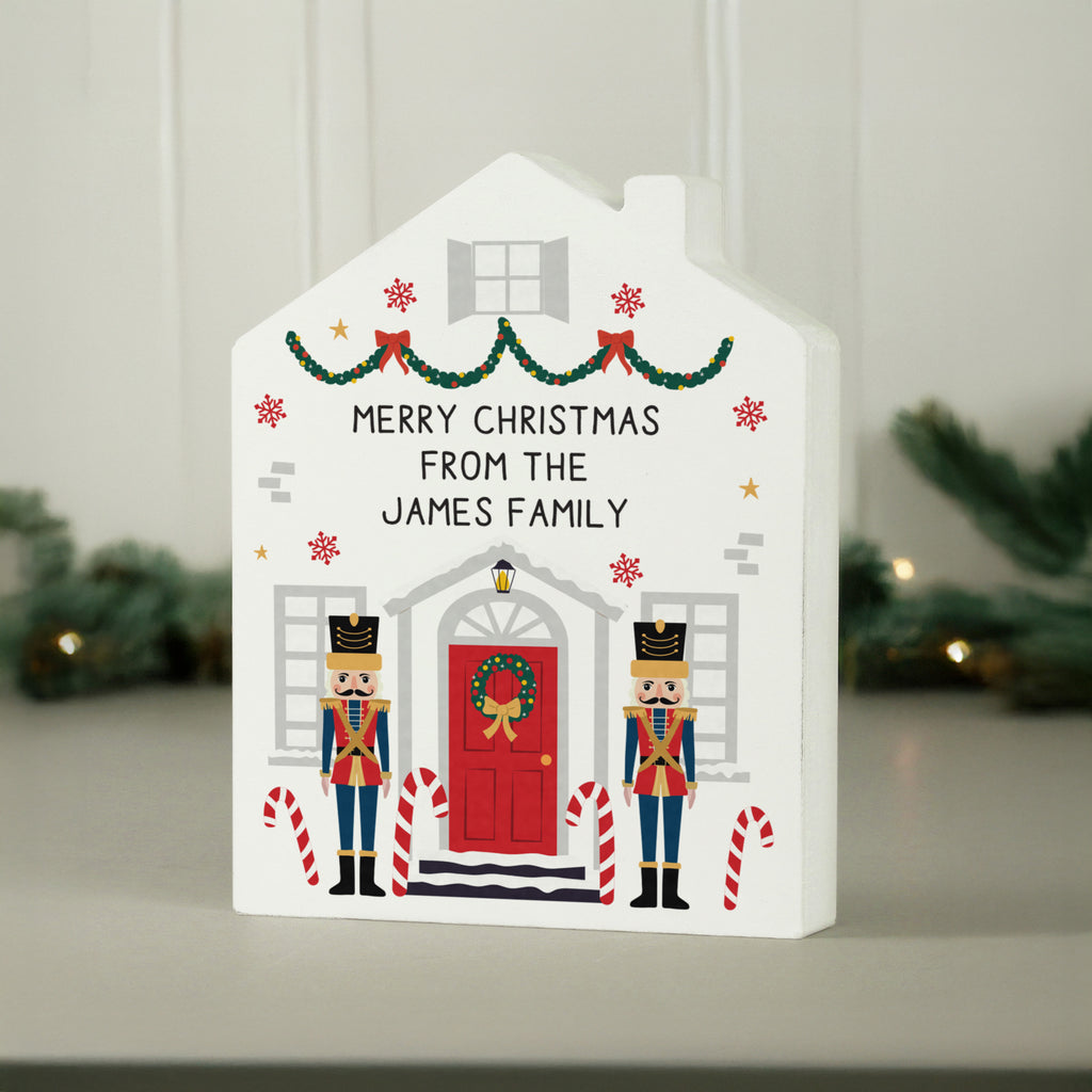 Personalised Nutcracker Christmas House Ornament - Buy  at GiftMasters.co.uk