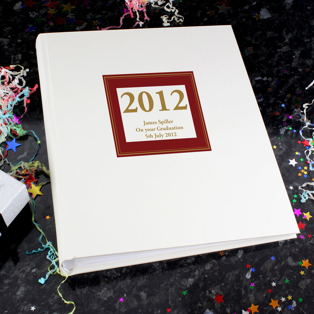 Personalised Red Square Traditional Photo Album - Buy Photo Frames, Albums and Guestbooks at GiftMasters.co.uk
