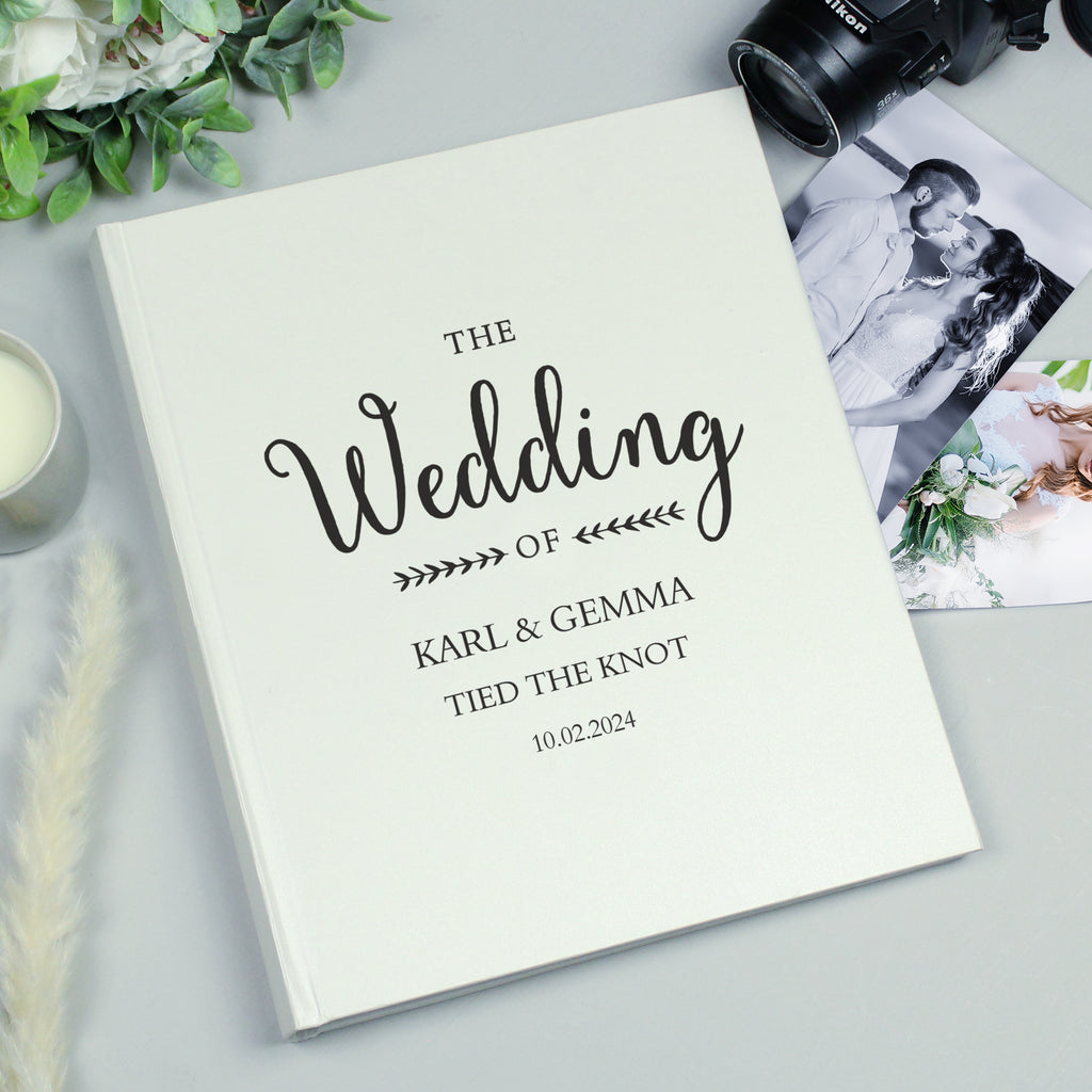 Personalised Rustic Wedding Traditional Photo Album - Buy Photo Frames, Albums and Guestbooks at GiftMasters.co.uk