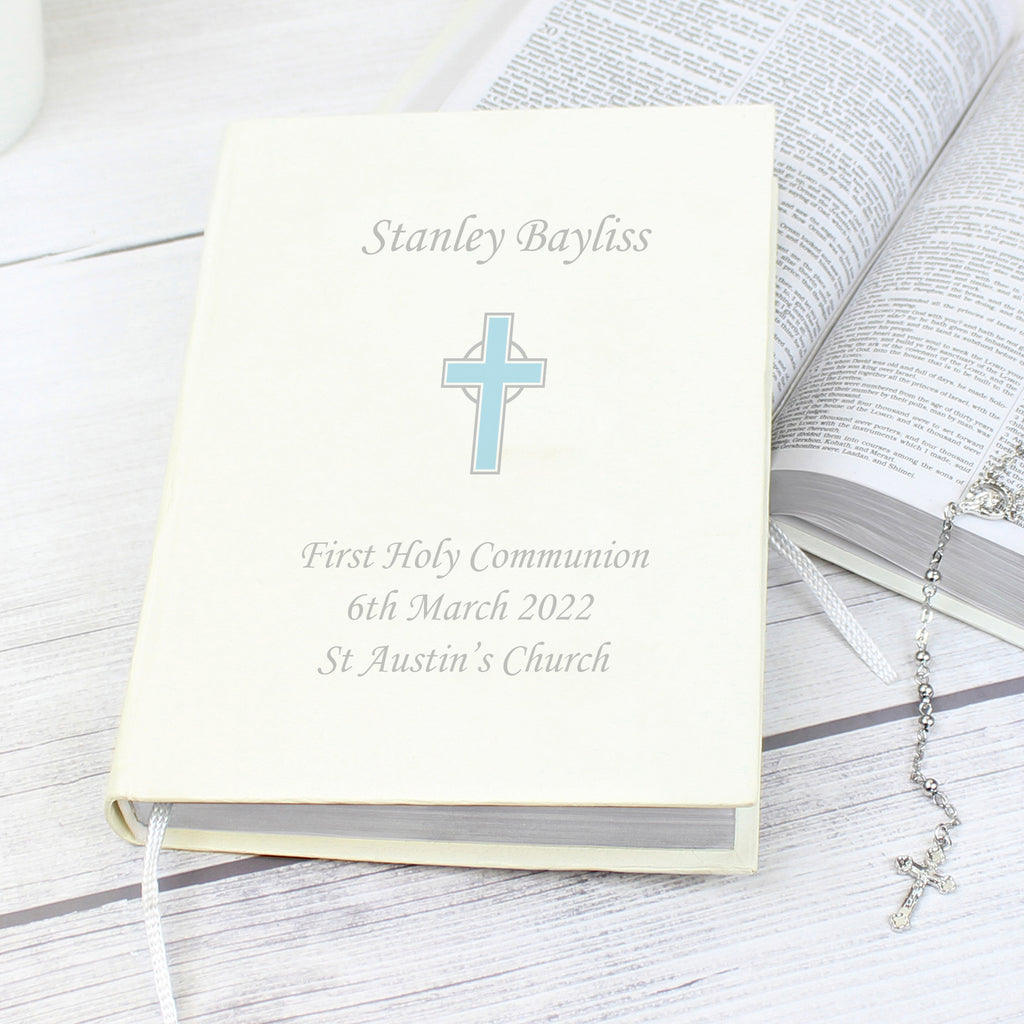 Personalised Blue Cross Holy Bible - Eco-friendly - Buy Books at GiftMasters.co.uk