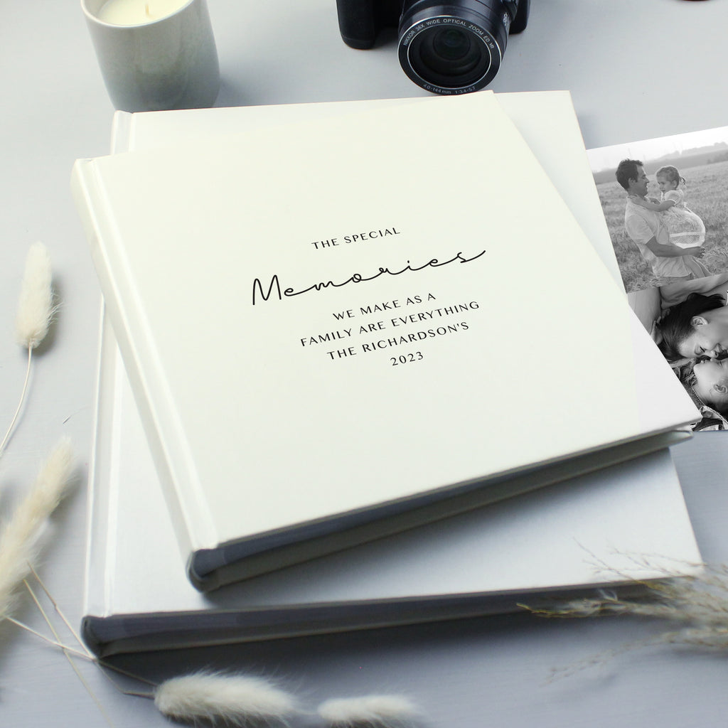 Personalised Free Text Square Photo Album - Buy Photo Frames, Albums and Guestbooks at GiftMasters.co.uk