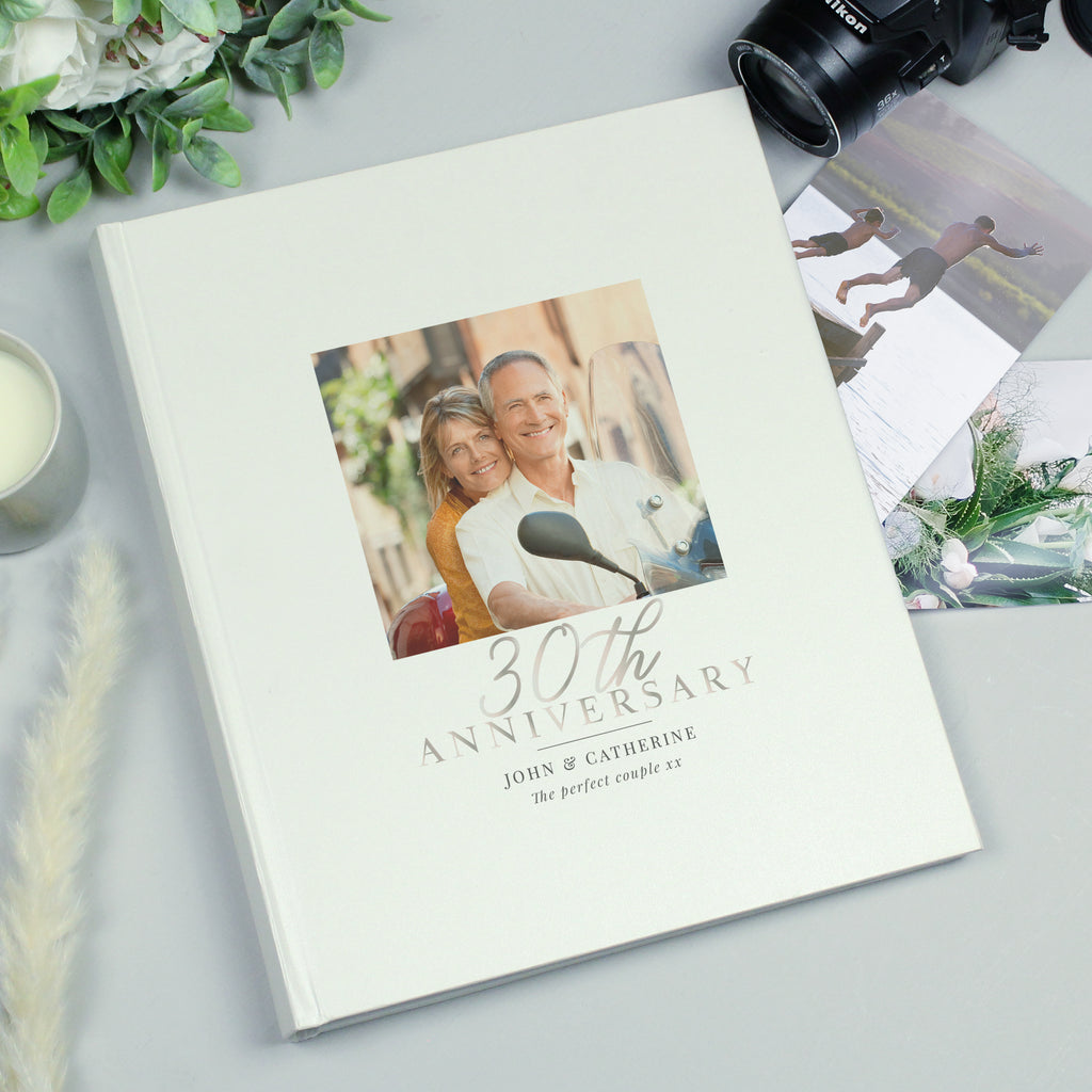 Personalised Photo Upload 30th Anniversary Traditional Photo Album - Buy Photo Frames, Albums and Guestbooks at GiftMasters.co.uk