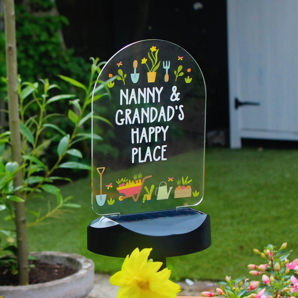 Personalised Vegetable Patch Outdoor Solar Light - Buy LED Lights, Candles & Decorations at GiftMasters.co.uk