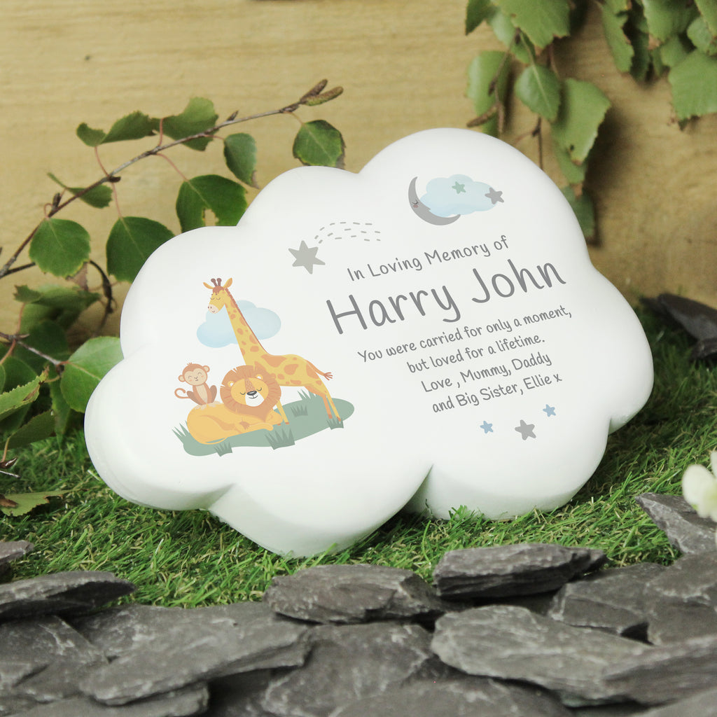 Personalised Animal Resin Memorial Cloud - Buy Ornaments at GiftMasters.co.uk