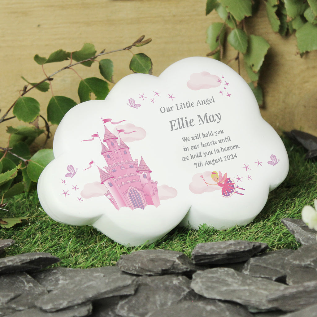 Personalised Fairy Castle Resin Memorial Cloud - Buy Ornaments at GiftMasters.co.uk