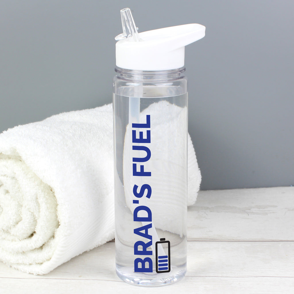 Personalised Blue Fuel Water Bottle - Buy Drinks Bottles at GiftMasters.co.uk