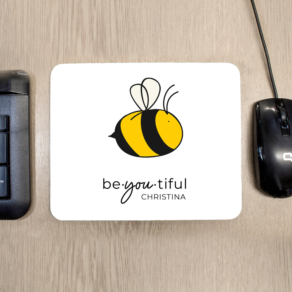 Bee You Mouse Pad - Buy Textile Accessories at GiftMasters.co.uk