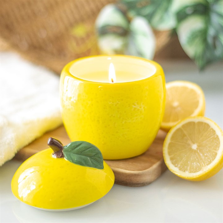 Lemon Shaped Candle Jar - Buy  at GiftMasters.co.uk