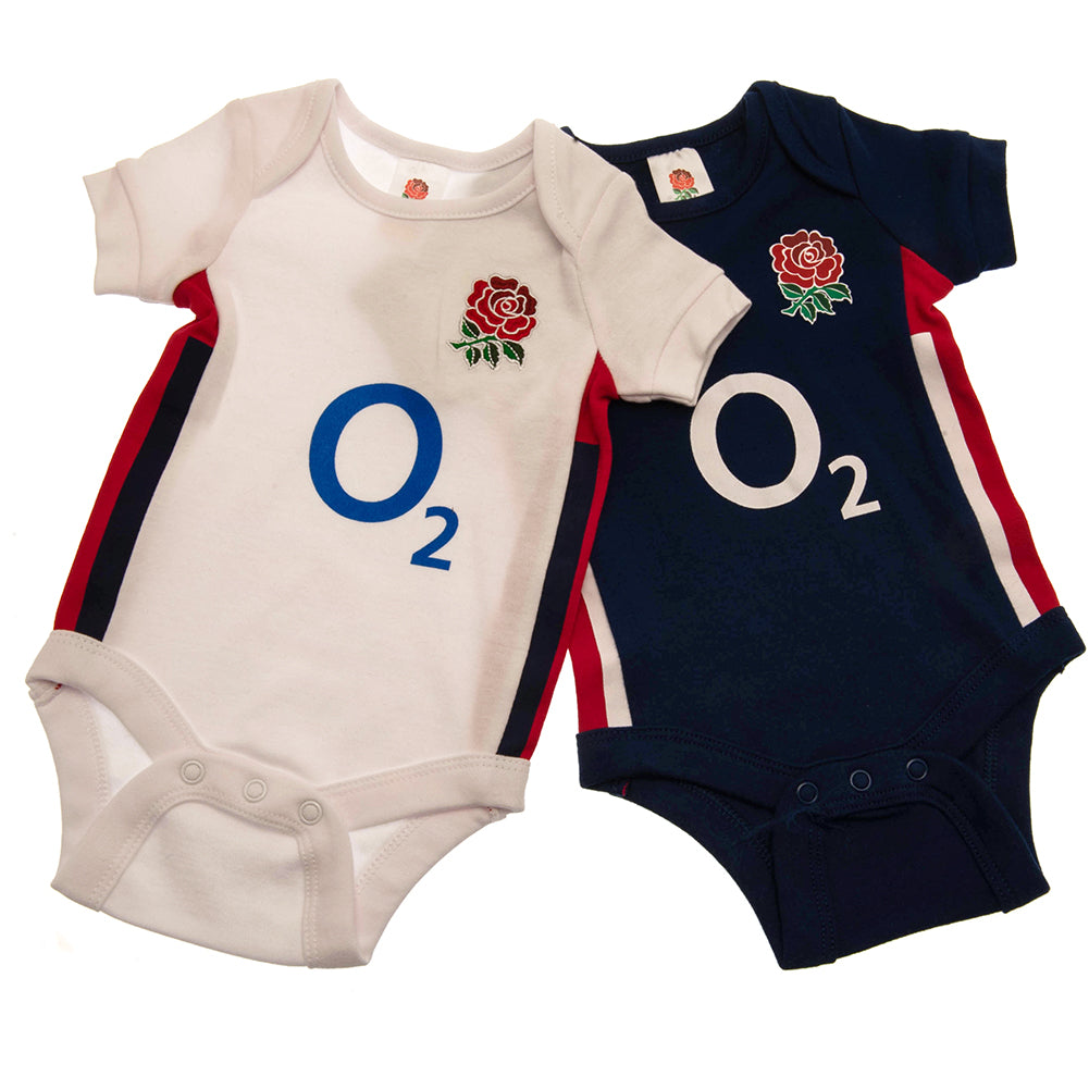 England RFU 2 Pack Bodysuit 12-18 Mths RB - Buy Bodysuits & Sleepsuits at GiftMasters.co.uk