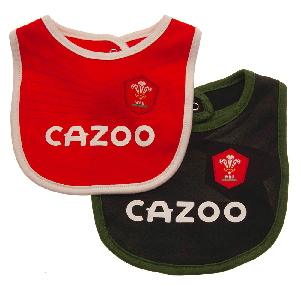 Wales RU 2 Pack Bibs PC - Buy  at GiftMasters.co.uk