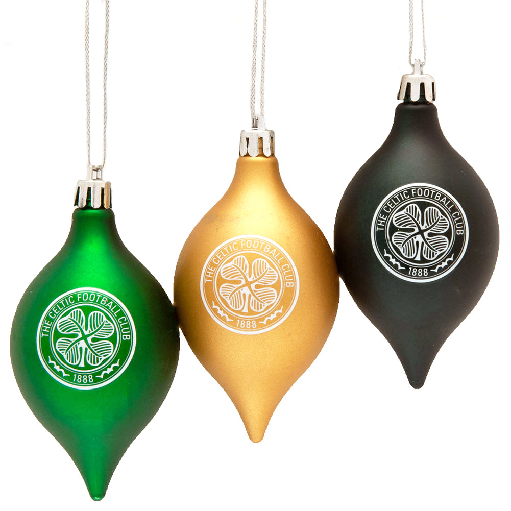 Celtic FC 3pk Vintage Baubles - Buy Decorations at GiftMasters.co.uk