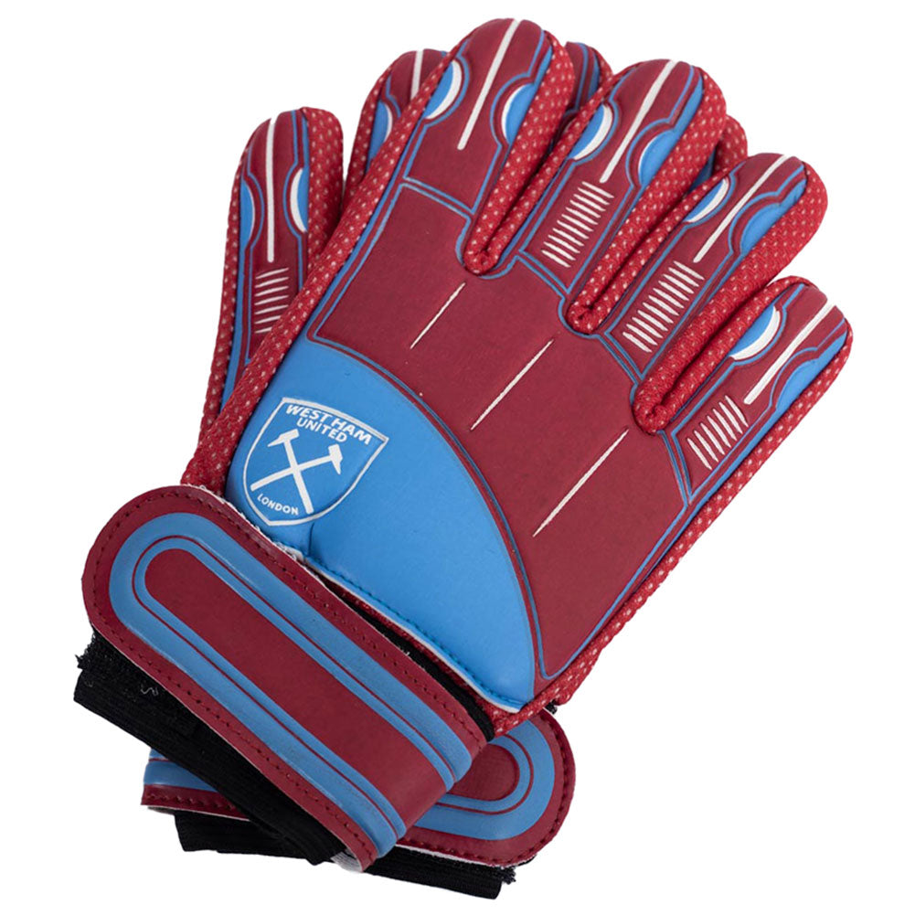 West Ham United FC Delta Goalkeeper Gloves - Buy Gloves & Shin Pads at GiftMasters.co.uk