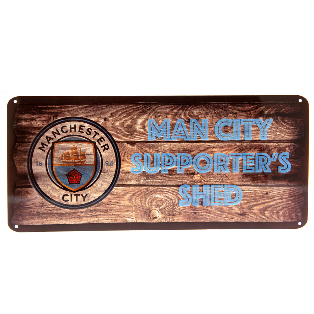 Manchester City FC Shed Sign - Buy  at GiftMasters.co.uk