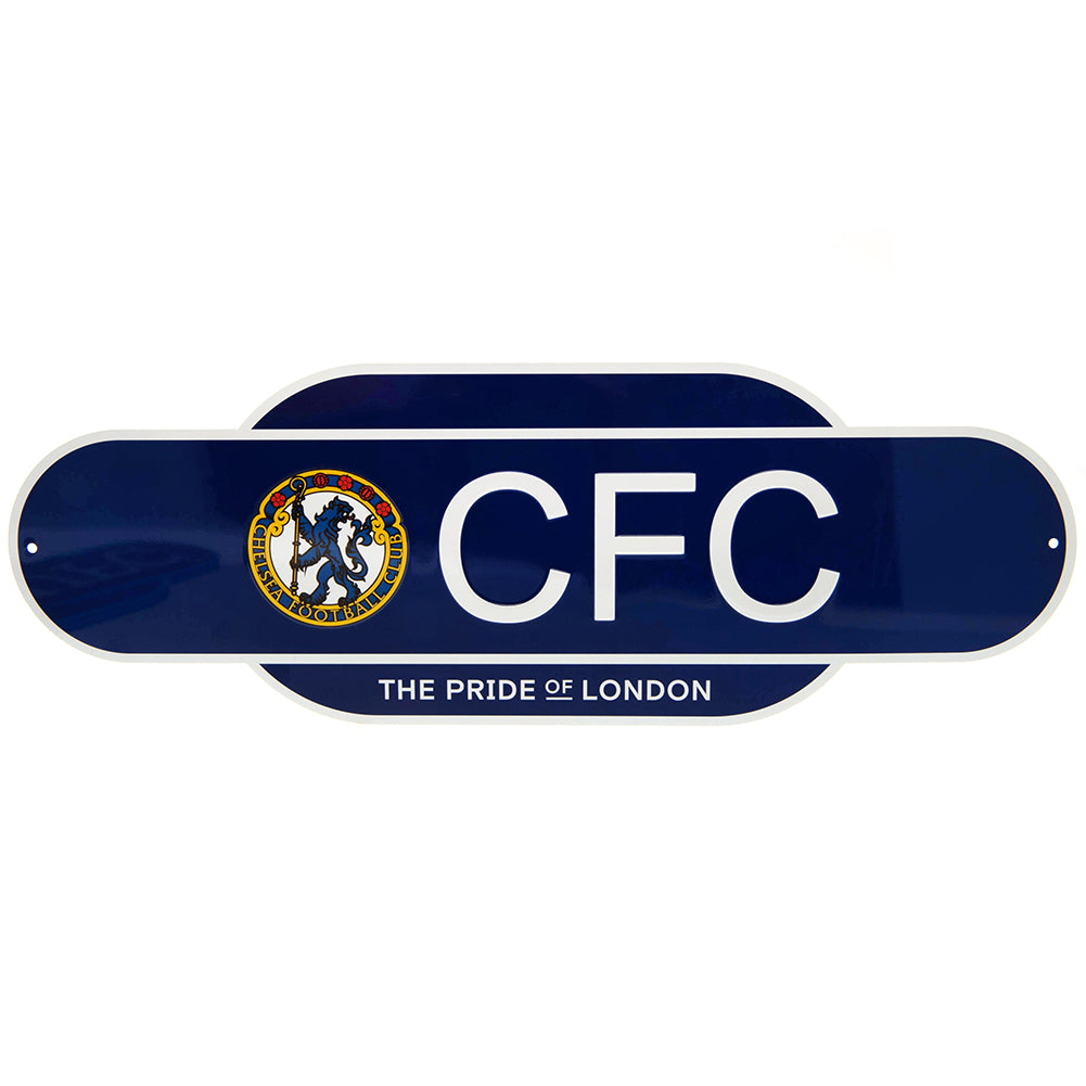 Chelsea FC Colour Retro Sign - Buy  at GiftMasters.co.uk