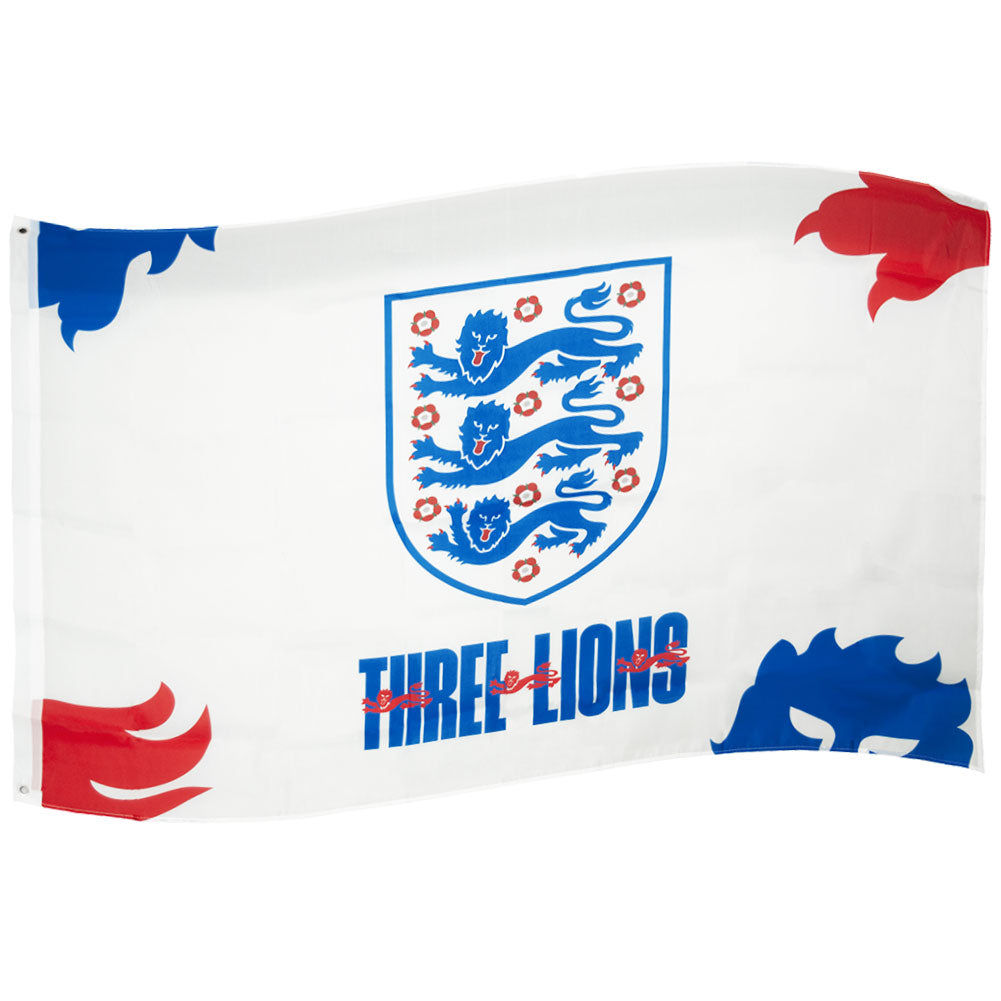 England FA 3 Lions Flag - Buy  at GiftMasters.co.uk