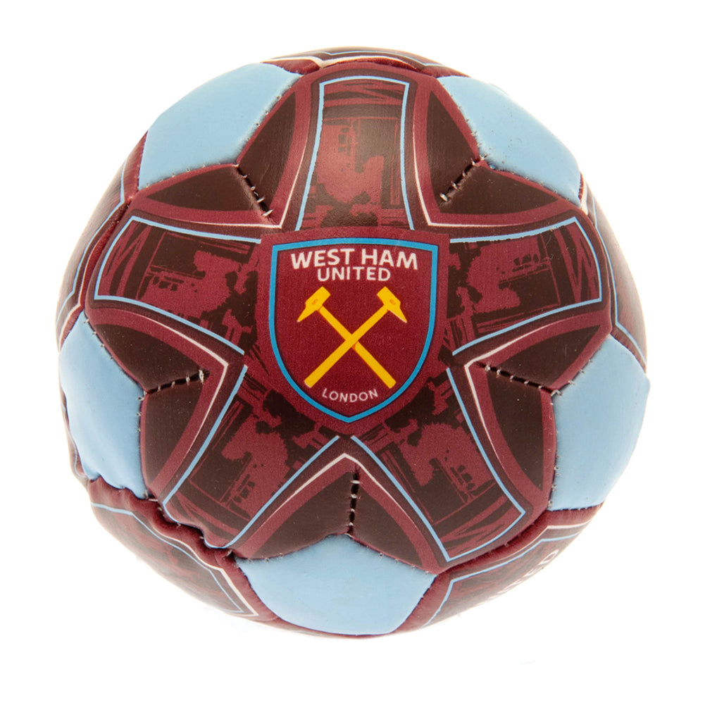 West Ham United FC 4 inch Soft Ball - Buy Mini Balls at GiftMasters.co.uk