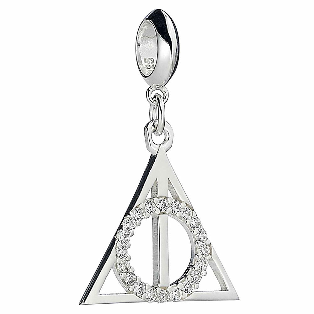 Harry Potter Sterling Silver Crystal Charm Deathly Hallows - Buy Sterling Silver at GiftMasters.co.uk
