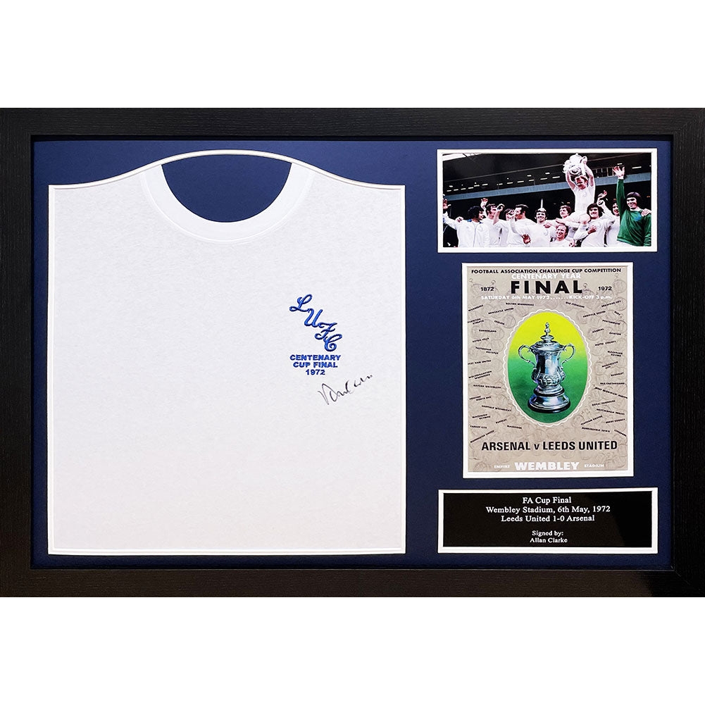 Leeds United FC 1972 Clarke Signed Shirt (Framed) - Buy Shirts at GiftMasters.co.uk