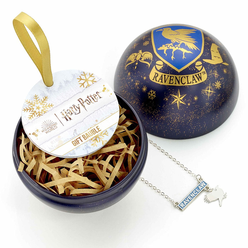 Harry Potter Christmas Gift Bauble Ravenclaw - Buy Silver Plated at GiftMasters.co.uk