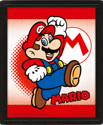 Super Mario Framed 3D Picture - Buy Pictures at GiftMasters.co.uk