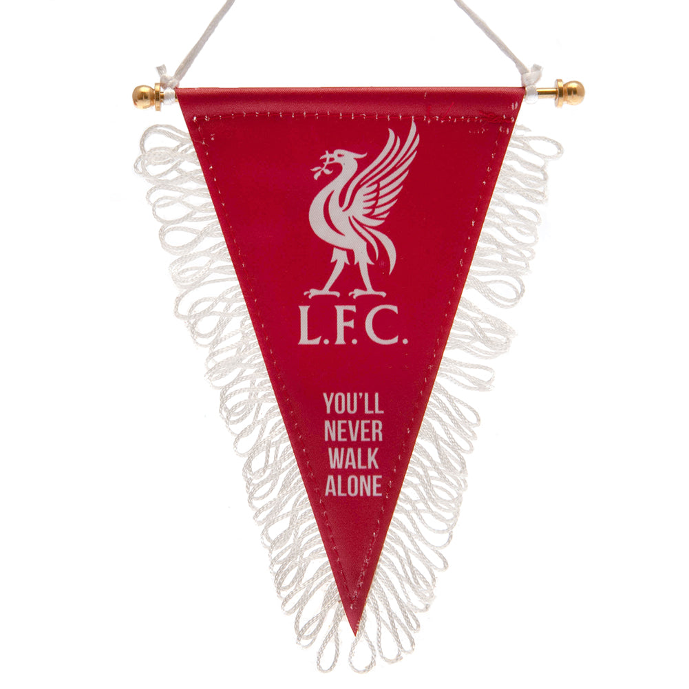 Liverpool FC Triangular Mini Pennant - Buy Pennants at GiftMasters.co.uk