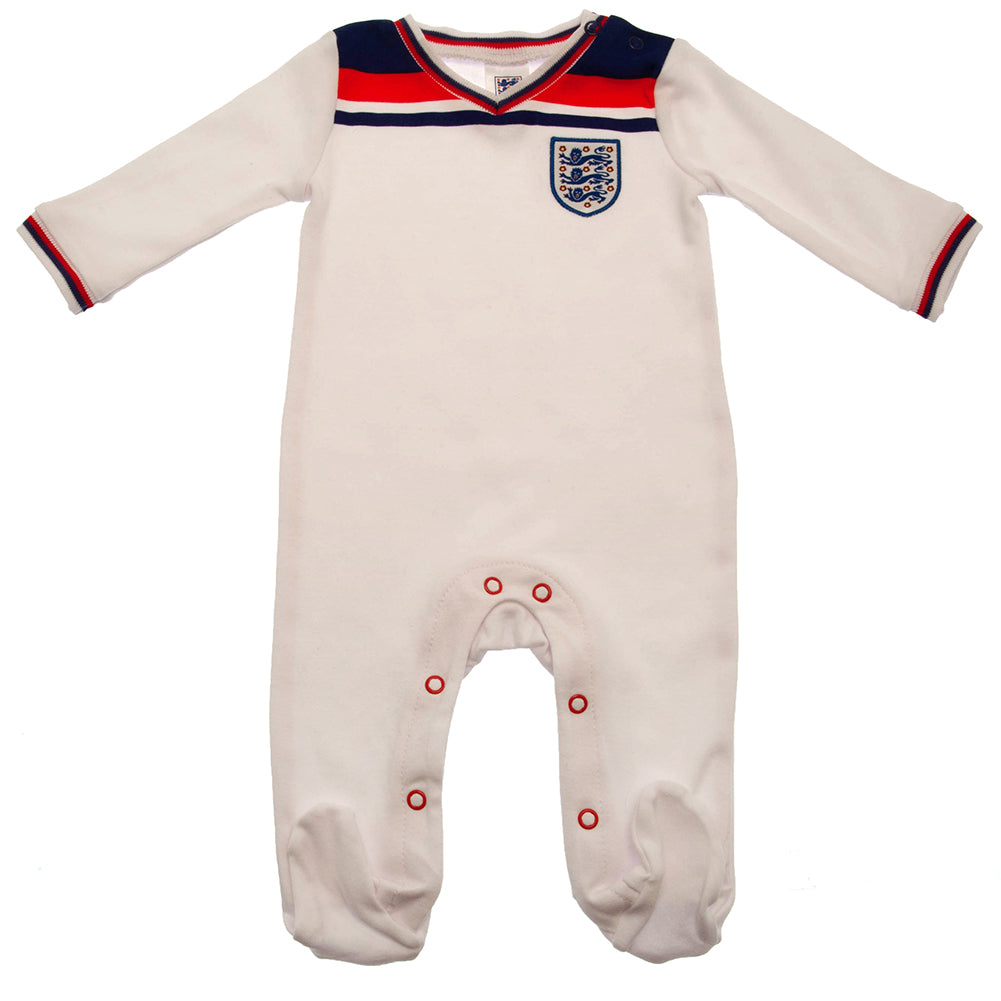 England FA Sleepsuit 82 Retro 6-9 Mths - Buy Bodysuits & Sleepsuits at GiftMasters.co.uk