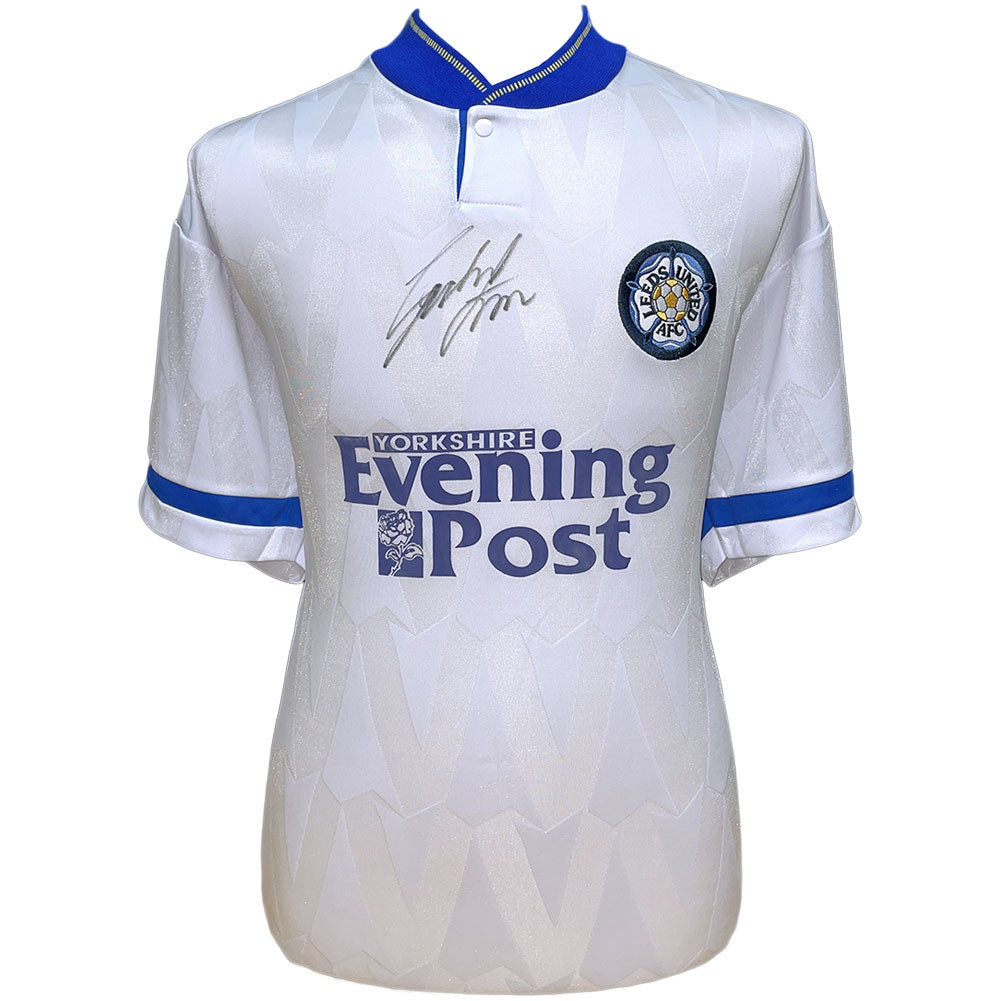 Leeds United FC 1992 Strachan Signed Shirt - Buy Shirts at GiftMasters.co.uk