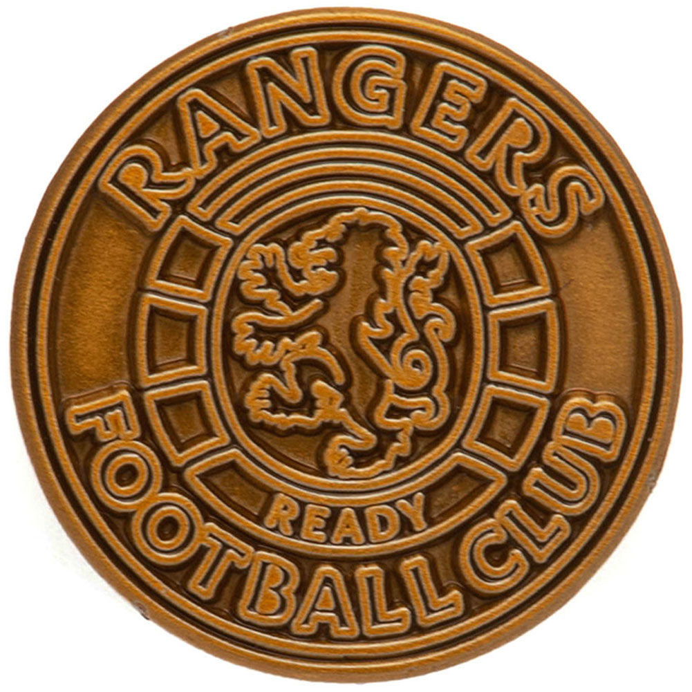 Rangers FC Antique Gold Ready Crest Badge - Buy Badges at GiftMasters.co.uk
