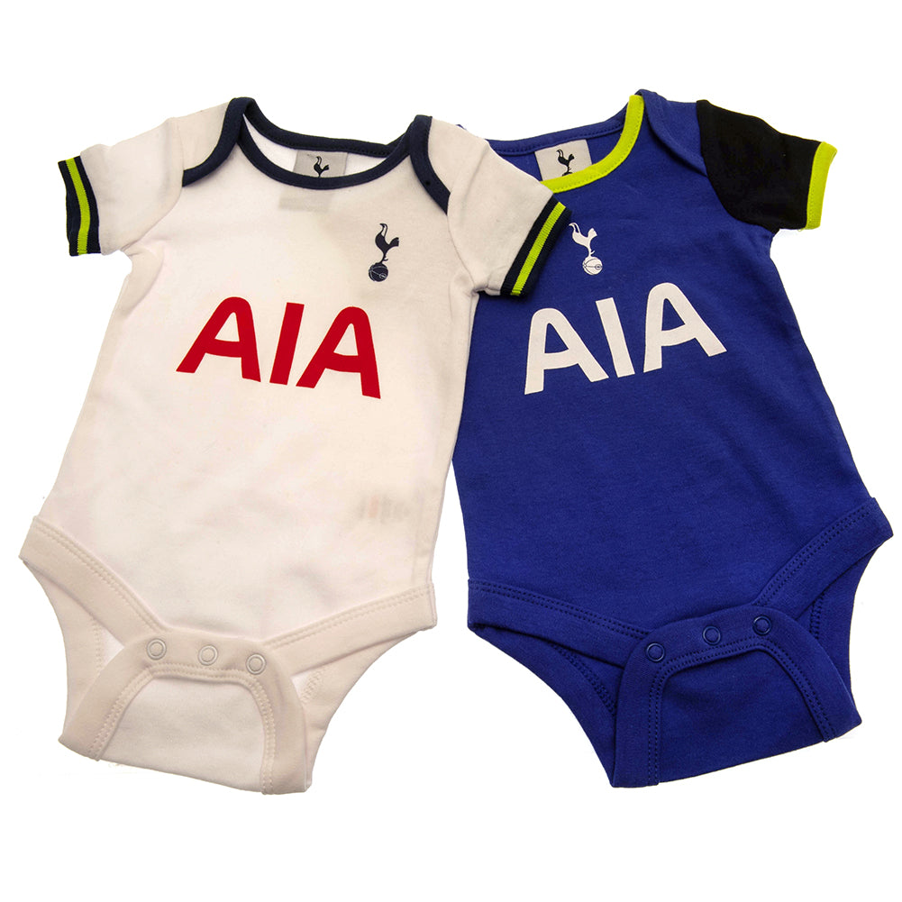 Tottenham Hotspur FC 2 Pack Bodysuit 12-18 Mths LG - Buy Bodysuits & Sleepsuits at GiftMasters.co.uk