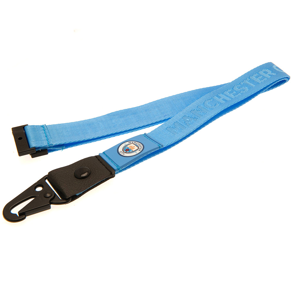 Manchester City FC Deluxe Lanyard - Buy  at GiftMasters.co.uk