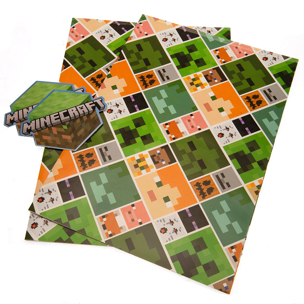 Minecraft Gift Wrap - Buy Cards & Gift Wrap at GiftMasters.co.uk