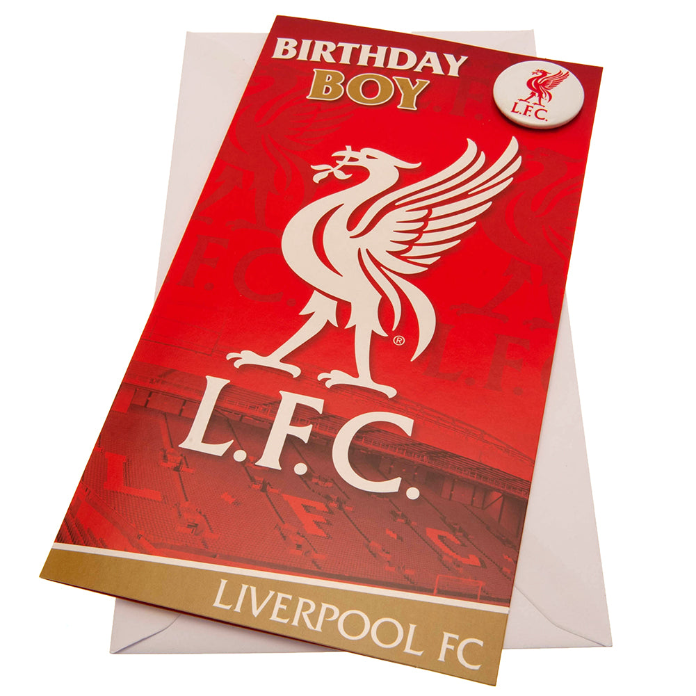 Liverpool FC Boy Birthday Card - Buy Cards & Gift Wrap at GiftMasters.co.uk
