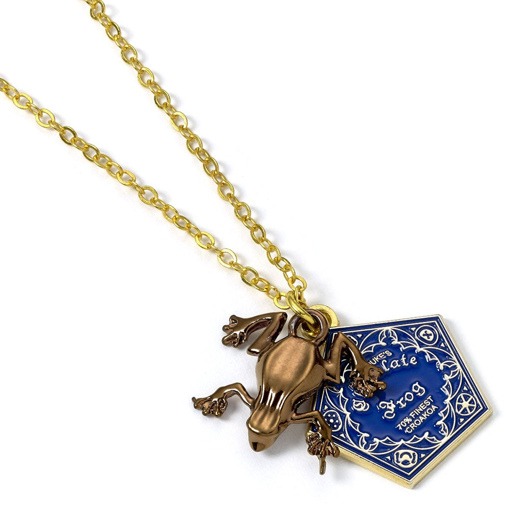 Harry Potter Gold Plated Necklace Chocolate Frog - Buy Neckwear at GiftMasters.co.uk