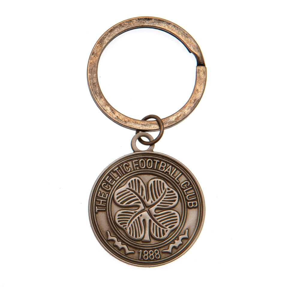 Celtic FC Antique Silver Crest Keyring - Buy Keyrings at GiftMasters.co.uk