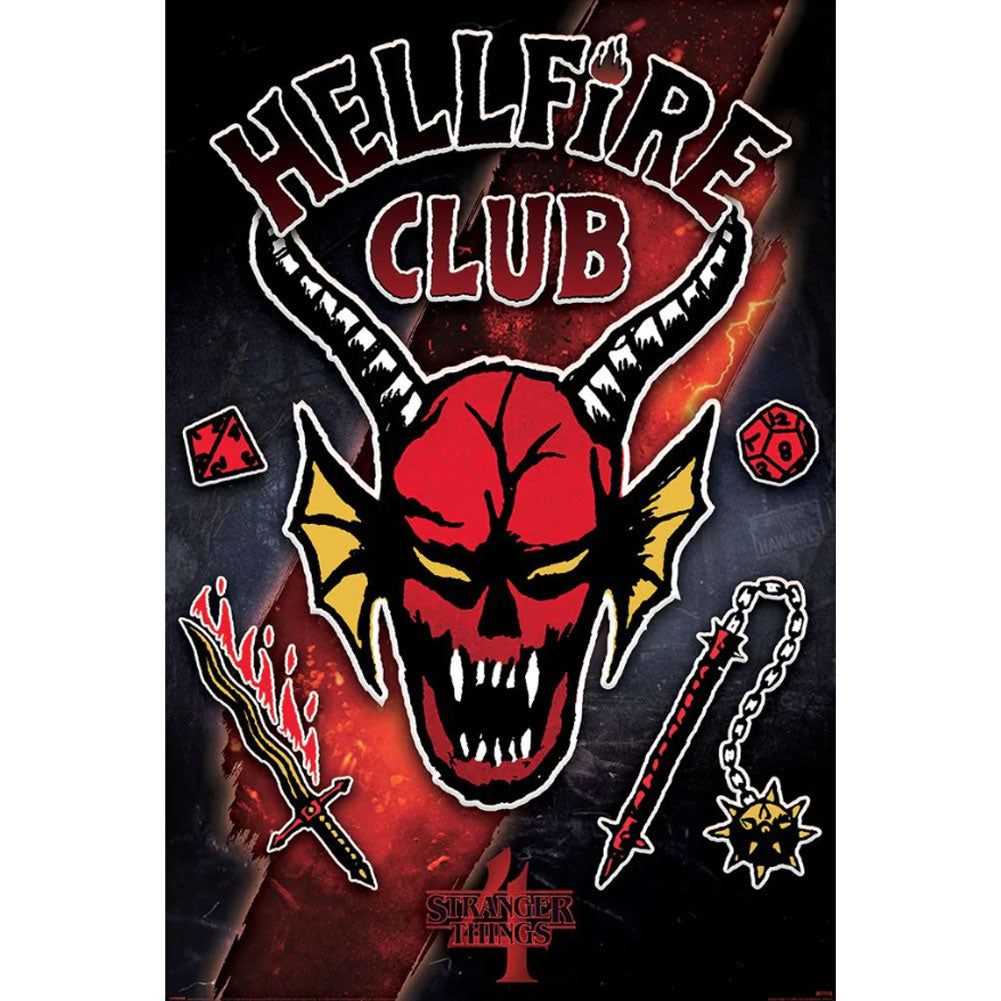 Stranger Things 4 Poster Hellfire Club Rift 91 - Buy Posters at GiftMasters.co.uk