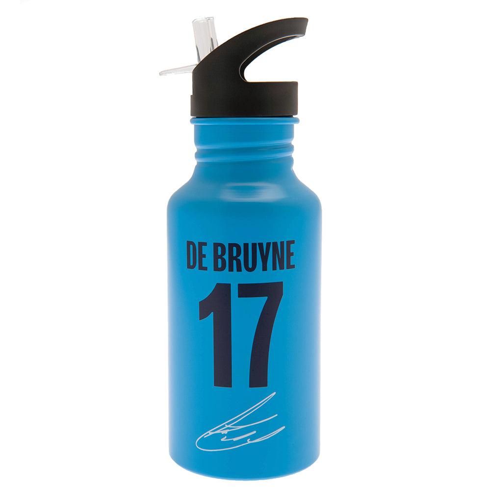 Manchester City FC Aluminium Drinks Bottle De Bruyne - Buy Sports Bottles at GiftMasters.co.uk