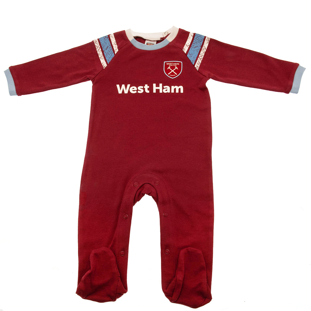 West Ham United FC Sleepsuit 9-12 Mths ST - Buy Bodysuits & Sleepsuits at GiftMasters.co.uk