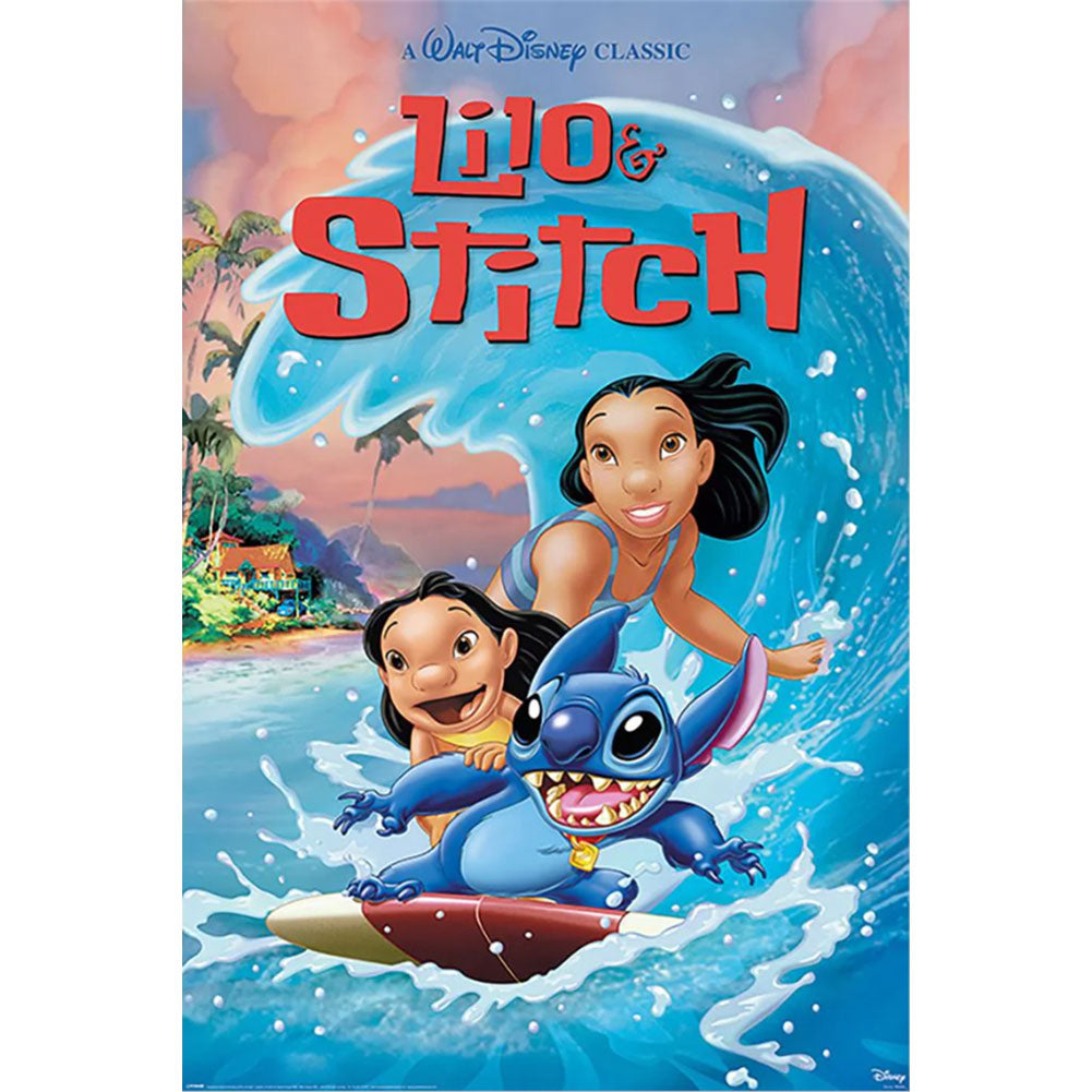 Lilo & Stitch Poster Wave Surf 178 - Buy Posters at GiftMasters.co.uk
