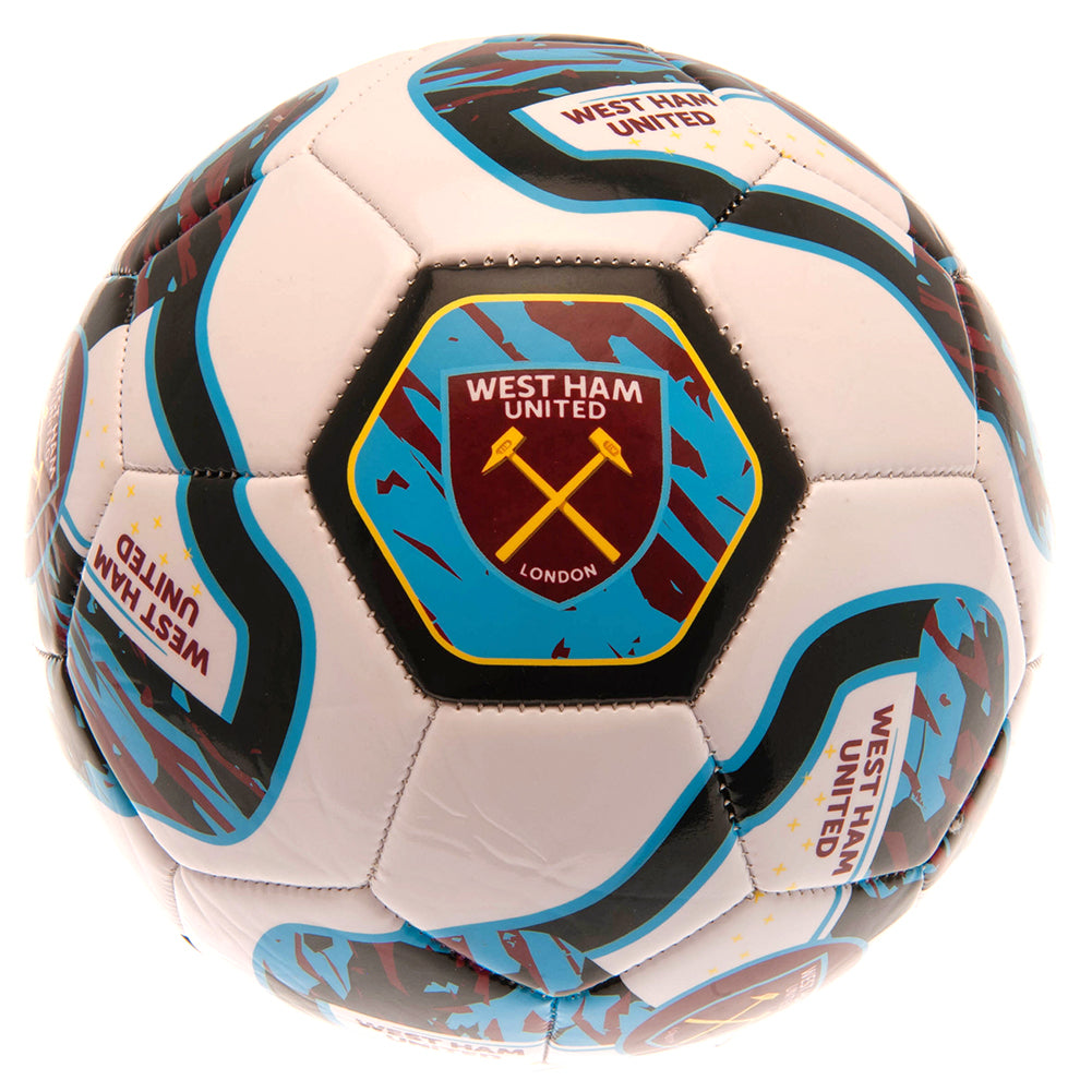 West Ham United FC Tracer Football - Buy Footballs Size 5 at GiftMasters.co.uk